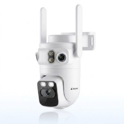 Security Camera System Designed for 24/7 Monitoring, Triple Lens 2K Video, 360° Pan Tilt Auto Track, WiFi 6