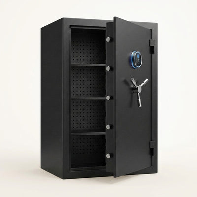 Biometric Home Safe Built to Protect Valuables, 60 Minute Fire Rating, 10.5 Cubic Feet, Waterproof Steel
