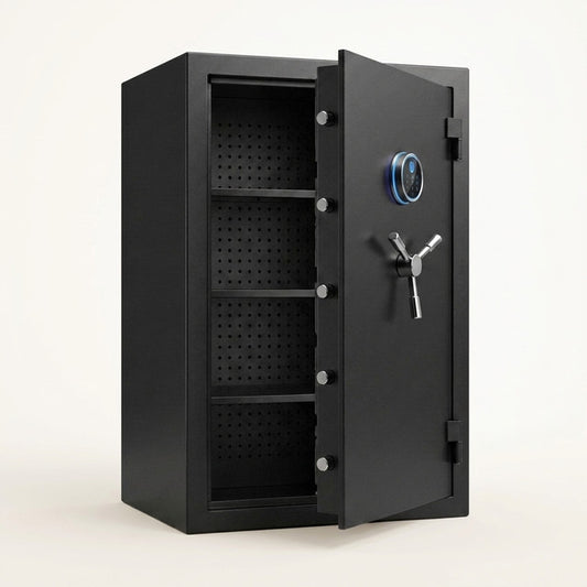 Biometric Home Safe Built to Protect Valuables, 60 Minute Fire Rating, 10.5 Cubic Feet, Waterproof Steel — Studio Shot