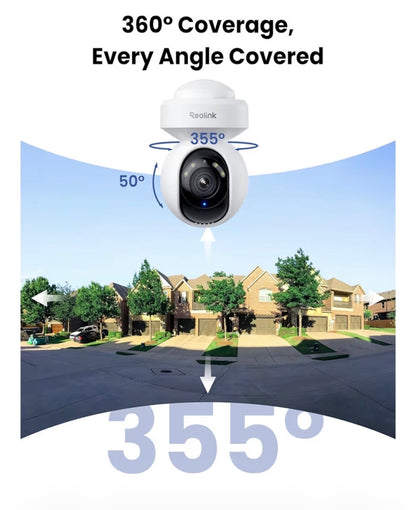 4K Outdoor Plug-In Wifi 6 Security Camera, PTZ Camera for Home Security, Wi-Fi 6