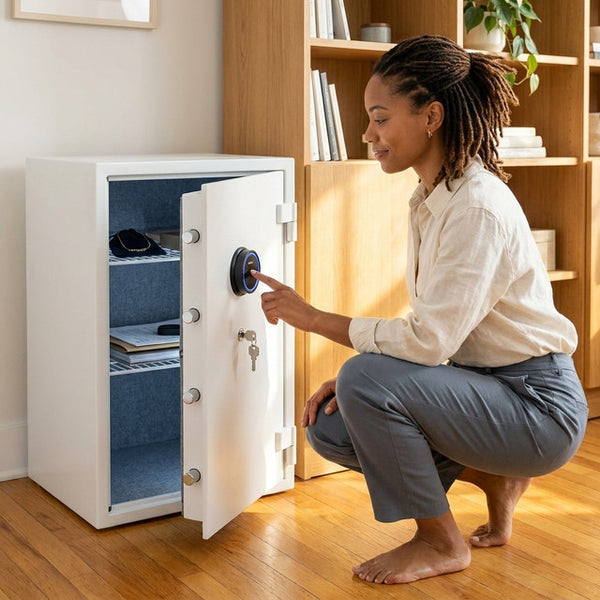 Biometric Home Safe Built for Maximum Security, Fireproof Protection, Digital Touch Screen, 2.12 Cu Ft Capacity