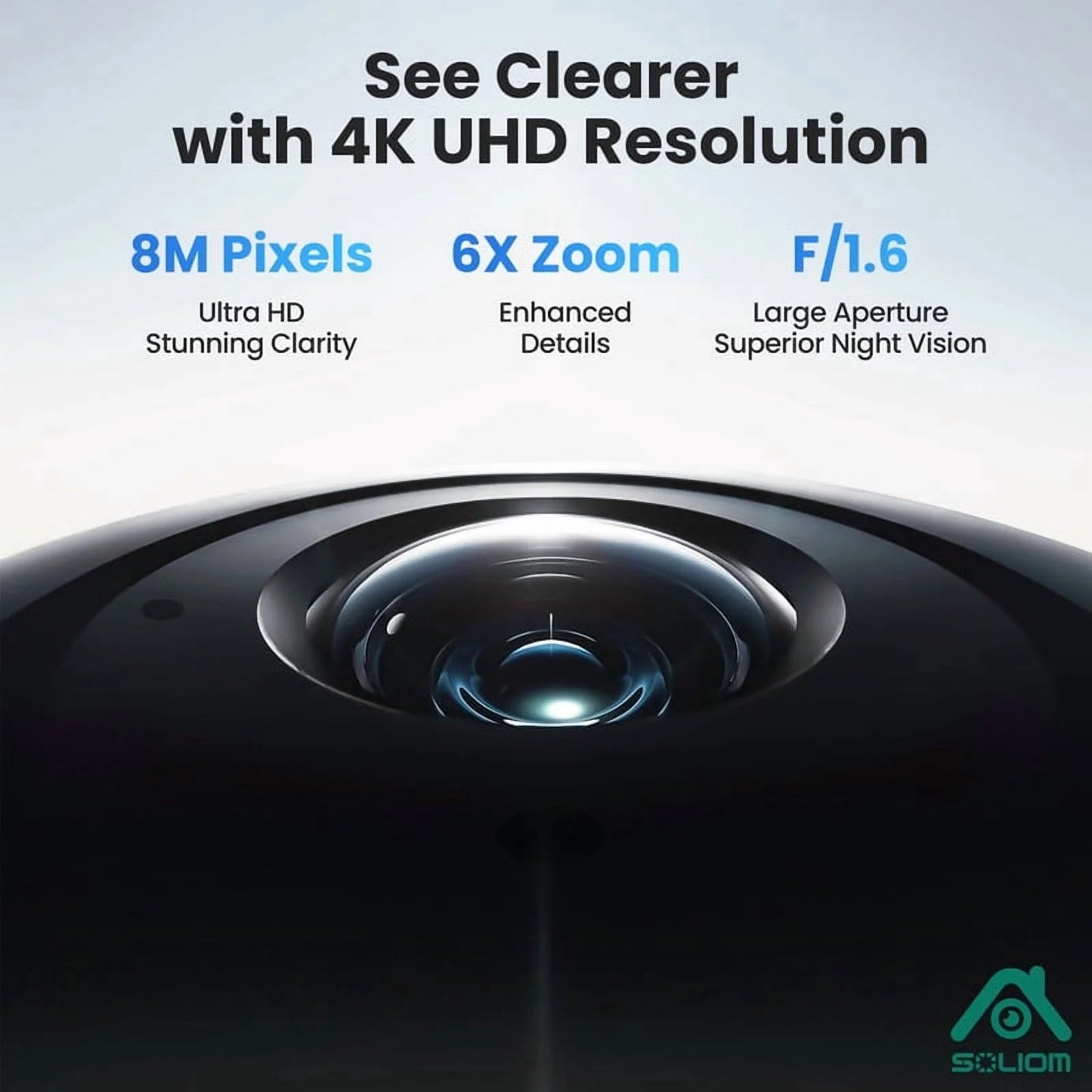 Wireless Outdoor Solar Security Camera 4-Cam Kit, 360° Auto Tracking with Radar, 5G/2.4G Wifi, 4K UHD Day & Night, No Fee, Home Security