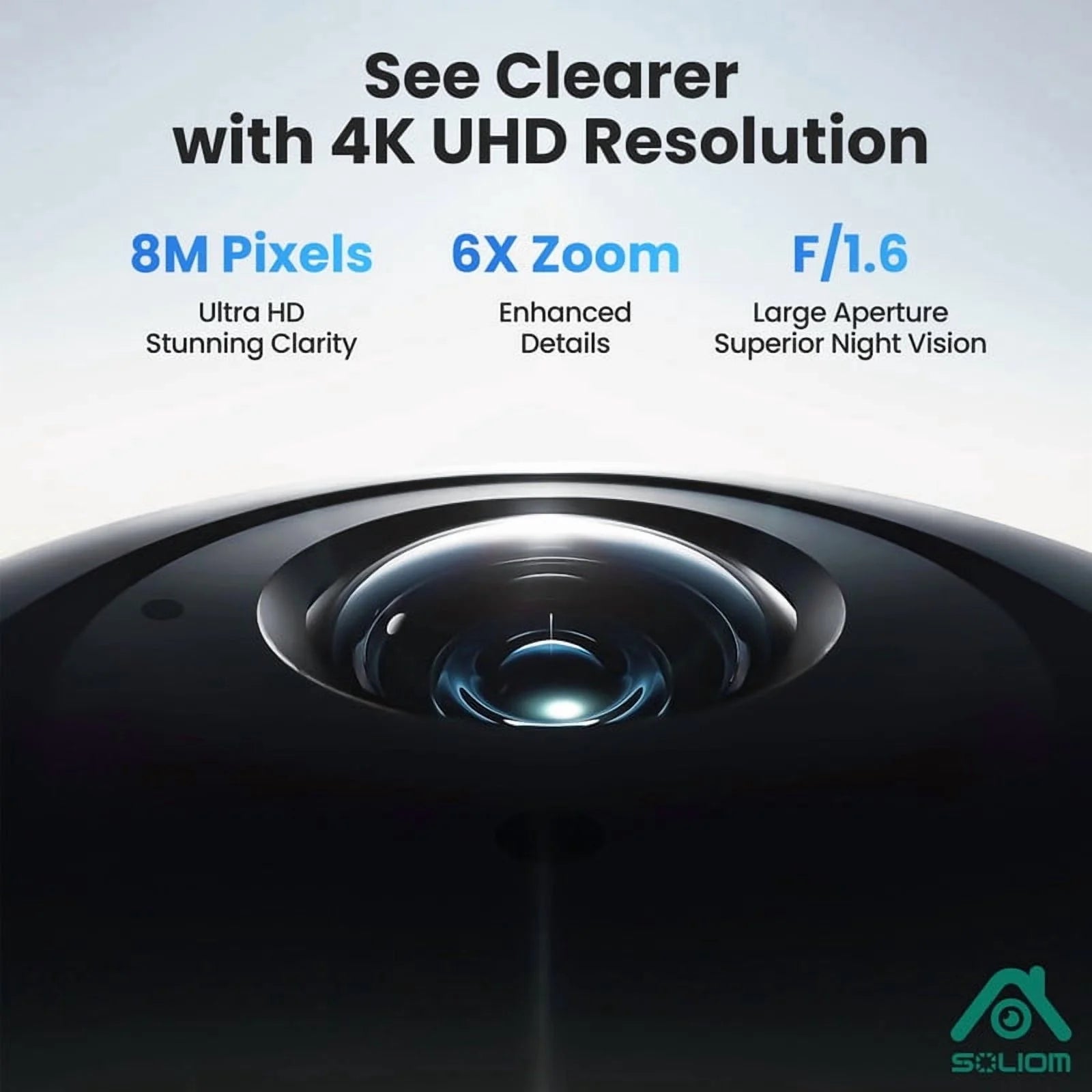 Wireless Outdoor Solar Security Camera 4-Cam Kit, 360° Auto Tracking with Radar, 5G/2.4G Wifi, 4K UHD Day & Night, No Fee, Home Security