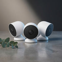 Google Nest Cam Battery Indoor/Outdoor Security Camera, 3-Pack — Studio Shot