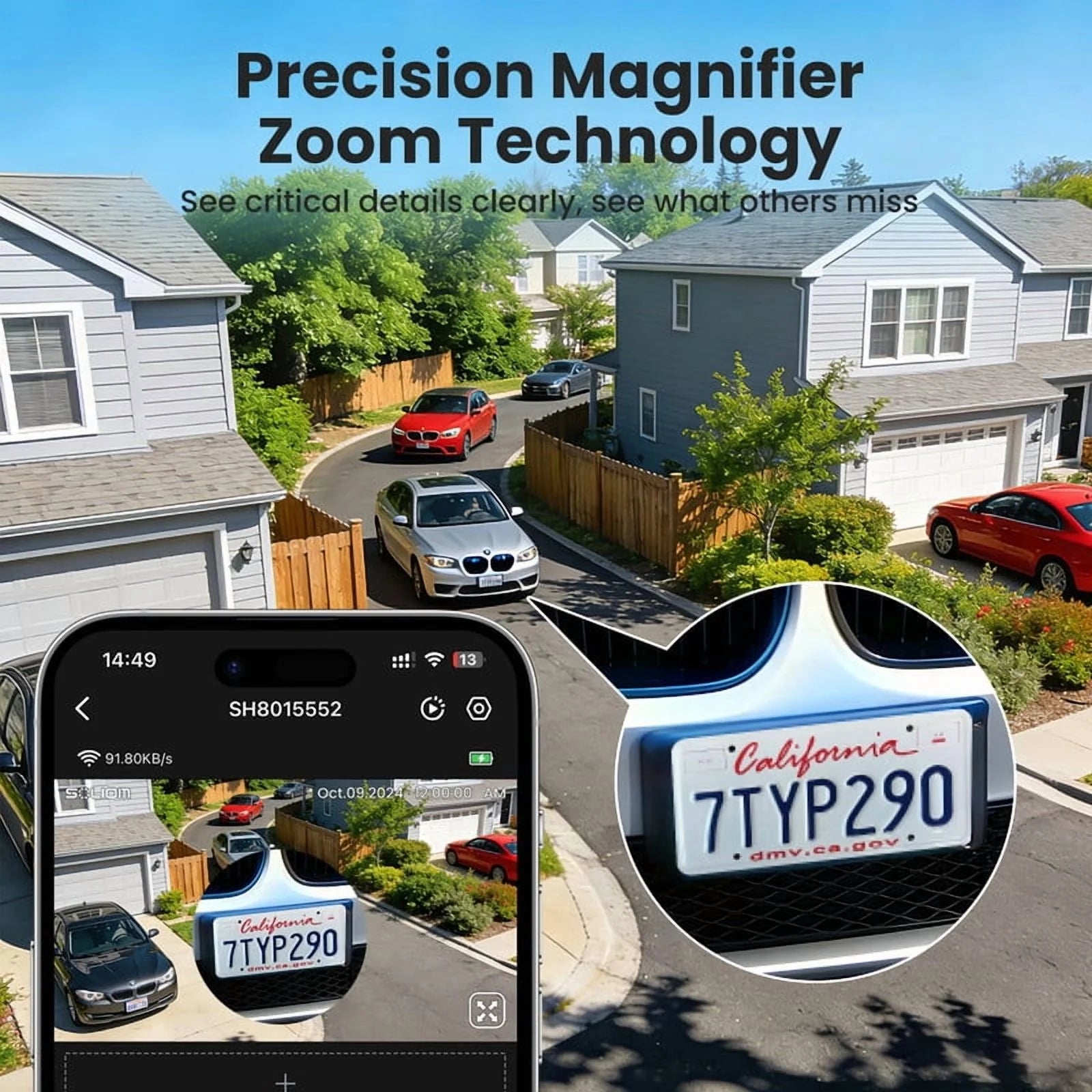 Wireless Outdoor Solar Security Camera 4-Cam Kit, 360° Auto Tracking with Radar, 5G/2.4G Wifi, 4K UHD Day & Night, No Fee, Home Security