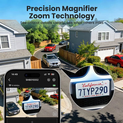 Wireless Outdoor Solar Security Camera 4-Cam Kit, 360° Auto Tracking with Radar, 5G/2.4G Wifi, 4K UHD Day & Night, No Fee, Home Security